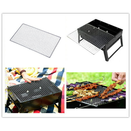 Stainless Steel BBQ Grill Grate Grid Wire Mesh Rack Cooking Net Replacement K2U9 